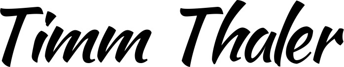 Bootsname 'Timm Thaler' angezeigt als 'Bootsbeschriftung Klassisch 73'