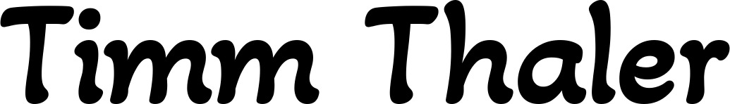 Vorschau des Bootsnamens "Timm Thaler" als Schriftzug für "Bootsbeschriftung Klassisch 103"