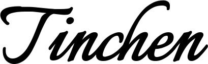 Vorschau des Bootsnamens "Tinchen" als Schriftzug für "Bootsbeschriftung Klassisch 58"