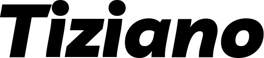 Vorschau des Bootsnamens "Tiziano" als Schriftzug für "Bootsbeschriftung Kursiv 06"