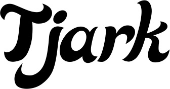 Vorschau des Bootsnamens "Tjark" als Schriftzug für "Bootsbeschriftung Klassisch 33"