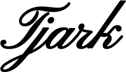 Vorschau des Bootsnamens "Tjark" als Schriftzug für "Bootsbeschriftung Klassisch 107"