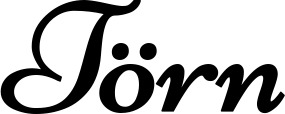 Vorschau des Bootsnamens "Törn" als Schriftzug für "Bootsbeschriftung Klassisch 84"