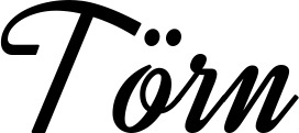 Vorschau des Bootsnamens "Törn" als Schriftzug für "Bootsbeschriftung Klassisch 44"