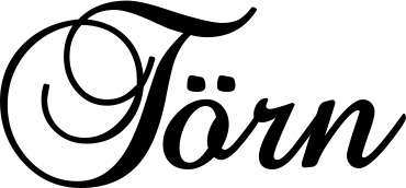 Vorschau des Bootsnamens "Törn" als Schriftzug für "Bootsbeschriftung Klassisch 02-A"