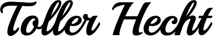 Vorschau des Bootsnamens "Toller Hecht" als Schriftzug für "Bootsbeschriftung Klassisch 86"