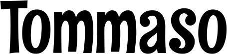 Vorschau des Bootsnamens "Tommaso" als Schriftzug für "Bootsbeschriftung Neu 68"
