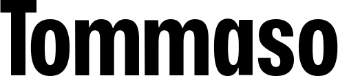 Vorschau des Bootsnamens "Tommaso" als Schriftzug für "Bootsbeschriftung Fett 25"