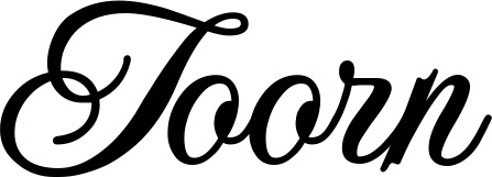 Vorschau des Bootsnamens "Toorn" als Schriftzug für "Bootsbeschriftung Klassisch 70"
