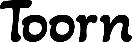 Vorschau des Bootsnamens "Toorn" als Schriftzug für "Bootsbeschriftung Klassisch 103"