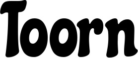 Vorschau des Bootsnamens "Toorn" als Schriftzug für "Bootsbeschriftung Klassisch 53"