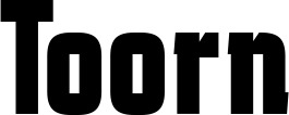 Vorschau des Bootsnamens "Toorn" als Schriftzug für "Bootsbeschriftung Fett 41"