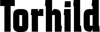Vorschau des Bootsnamens "Torhild" als Schriftzug für "Bootsbeschriftung Fett 41"