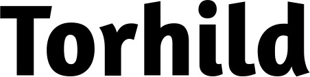 Vorschau des Bootsnamens "Torhild" als Schriftzug für "Bootsbeschriftung Fett 09"