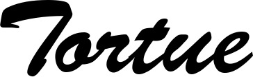 Vorschau des Bootsnamens "Tortue" als Schriftzug für "Bootsbeschriftung Klassisch 03"