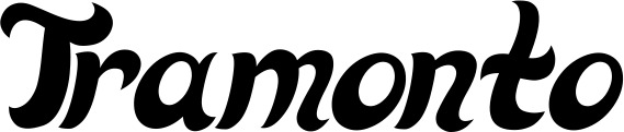 Vorschau des Bootsnamens "Tramonto" als Schriftzug für "Style Klassisch 33"