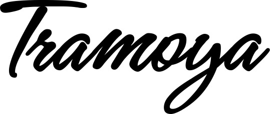 Vorschau des Bootsnamens "Tramoya" als Schriftzug für "Bootsbeschriftung Klassisch 71"