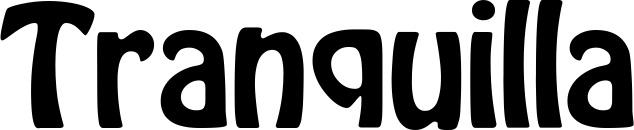 Vorschau des Bootsnamens "Tranquilla" als Schriftzug für "Bootsbeschriftung Fett 01"