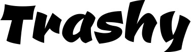 Vorschau des Bootsnamens "Trashy" als Schriftzug für "Bootsbeschriftung Neu 39"