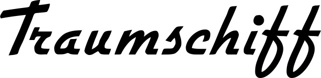 Vorschau des Bootsnamens "Traumschiff" als Schriftzug für "Bootsbeschriftung Klassisch 66"