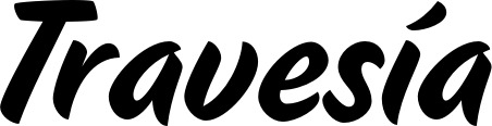 Vorschau des Bootsnamens "Travesía" als Schriftzug für "Bootsbeschriftung Klassisch 19"