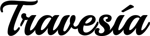 Vorschau des Bootsnamens "Travesía" als Schriftzug für "Bootsbeschriftung Klassisch 86"