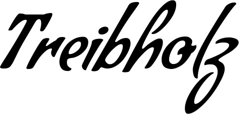 Vorschau des Bootsnamens "Treibholz" als Schriftzug für "Bootsbeschriftung Klassisch 57"