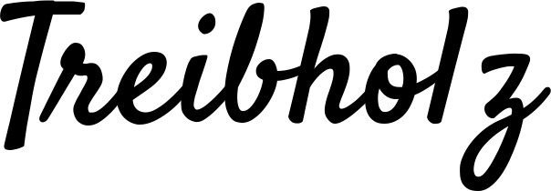 Vorschau des Bootsnamens "Treibholz" als Schriftzug für "Bootsbeschriftung Klassisch 96"