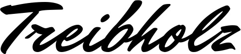 Vorschau des Bootsnamens "Treibholz" als Schriftzug für "Bootsbeschriftung Klassisch 82"