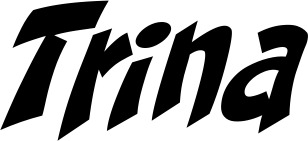 Vorschau des Bootsnamens "Trina" als Schriftzug für "Bootsbeschriftung Klassisch 31"
