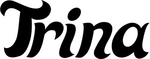 Vorschau des Bootsnamens "Trina" als Schriftzug für "Bootsbeschriftung Klassisch 33"