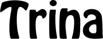 Vorschau des Bootsnamens "Trina" als Schriftzug für "Bootsbeschriftung Fett 01"