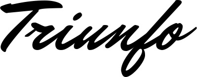 Vorschau des Bootsnamens "Triunfo" als Schriftzug für "Bootsbeschriftung Klassisch 82"