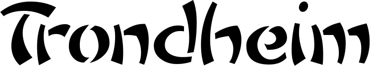 Vorschau des Bootsnamens "Trondheim" als Schriftzug für "Bootsbeschriftung Neu 03"