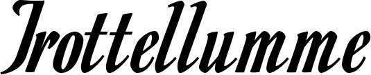 Vorschau des Bootsnamens "Trottellumme" als Schriftzug für "Bootsbeschriftung Klassisch 93"