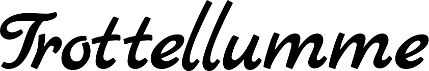 Vorschau des Bootsnamens "Trottellumme" als Schriftzug für "Style Klassisch 77"