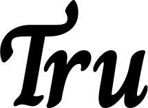 Vorschau des Bootsnamens "Tru" als Schriftzug für "Bootsbeschriftung Klassisch 51"