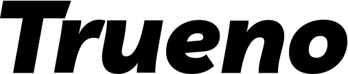 Vorschau des Bootsnamens "Trueno" als Schriftzug für "Bootsbeschriftung Kursiv 06"