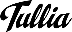 Vorschau des Bootsnamens "Tullia" als Schriftzug für "Bootsbeschriftung Klassisch 29"