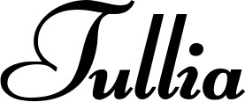 Vorschau des Bootsnamens "Tullia" als Schriftzug für "Bootsbeschriftung Klassisch 76-A"