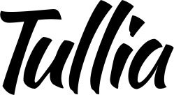 Vorschau des Bootsnamens "Tullia" als Schriftzug für "Bootsbeschriftung Klassisch 73"