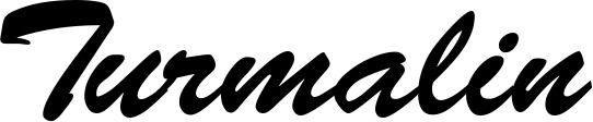 Vorschau des Bootsnamens "Turmalin" als Schriftzug für "Bootsbeschriftung Klassisch 03"
