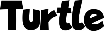 Vorschau des Bootsnamens "Turtle" als Schriftzug für "Bootsbeschriftung Neu 48"