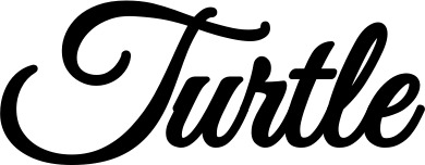 Vorschau des Bootsnamens "Turtle" als Schriftzug für "Bootsbeschriftung Klassisch 68"