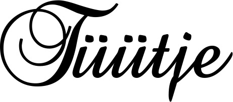 Vorschau des Bootsnamens "Tüütje" als Schriftzug für "Bootsbeschriftung Klassisch 02-A"