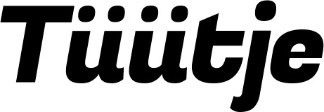 Vorschau des Bootsnamens "Tüütje" als Schriftzug für "Bootsbeschriftung Kursiv 04"
