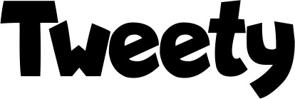 Vorschau des Bootsnamens "Tweety" als Schriftzug für "Bootsbeschriftung Neu 48"