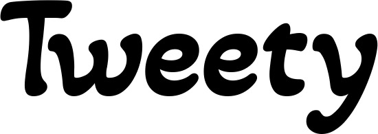 Vorschau des Bootsnamens "Tweety" als Schriftzug für "Style Klassisch 103"