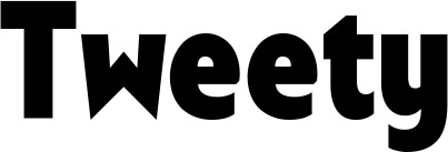Vorschau des Bootsnamens "Tweety" als Schriftzug für "Bootsbeschriftung Fett 24"