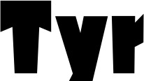 Vorschau des Bootsnamens "Tyr" als Schriftzug für "Bootsbeschriftung Neu 29"